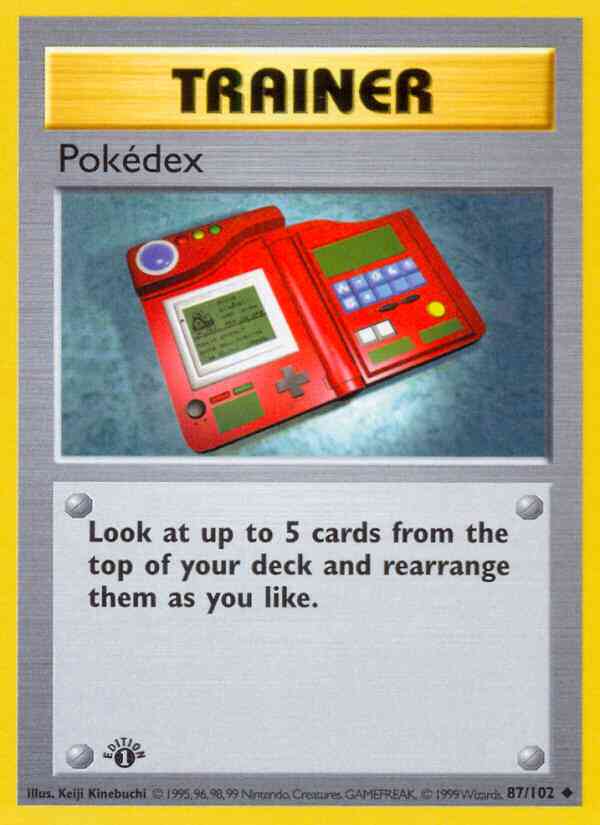 Pokédex - 87/102 - Uncommon - 1st Edition [base1-87] [Non-Holo]