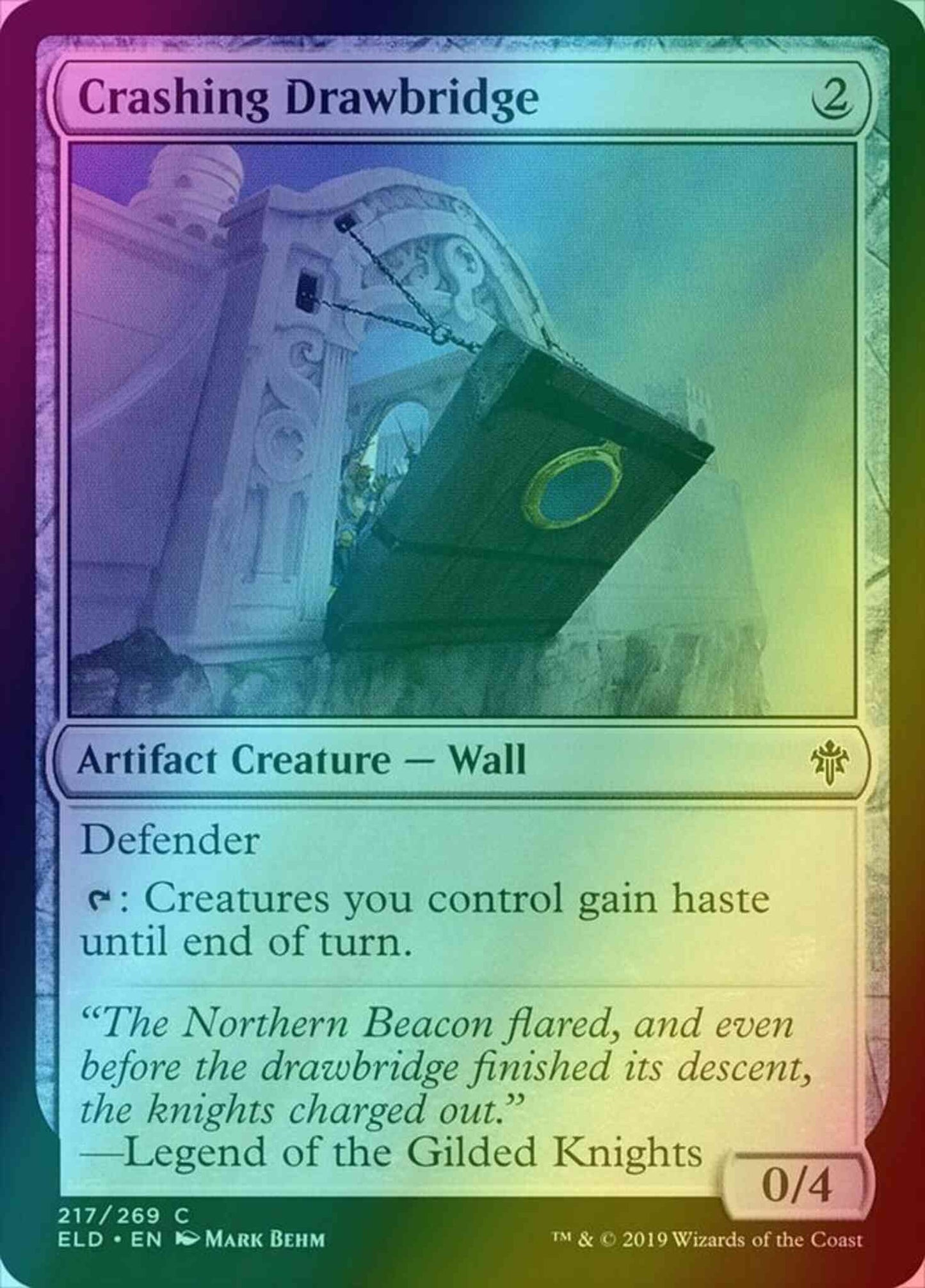 Crashing Drawbridge [217] [Throne of Eldraine] [Foil]