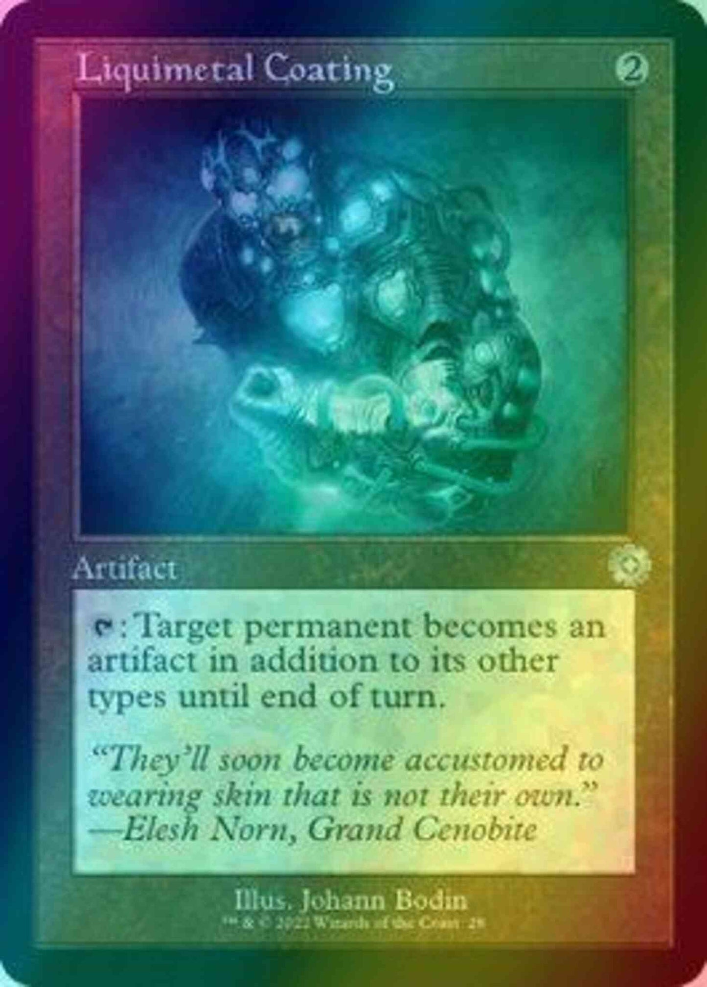 Liquimetal Coating [28] [Retro Frame] [The Brothers' War Retro Artifacts] [Foil]