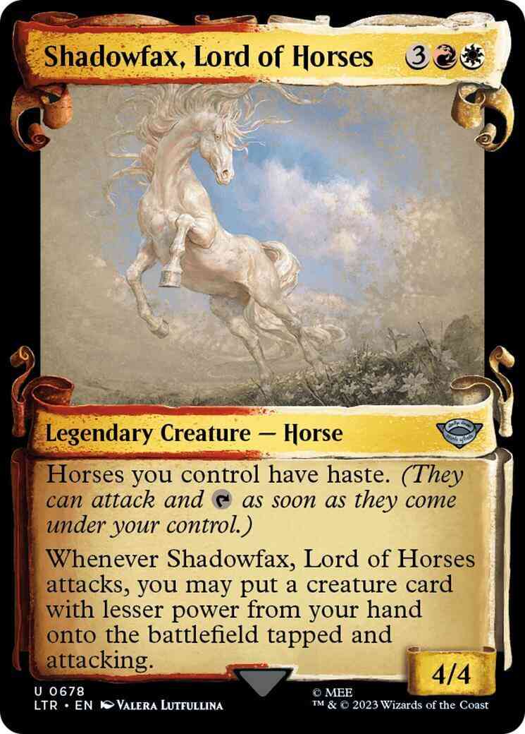 Shadowfax, Lord of Horses [678] [Scrolls Showcase] [The Lord of the Rings: Tales of Middle-earth] [Non-Foil]