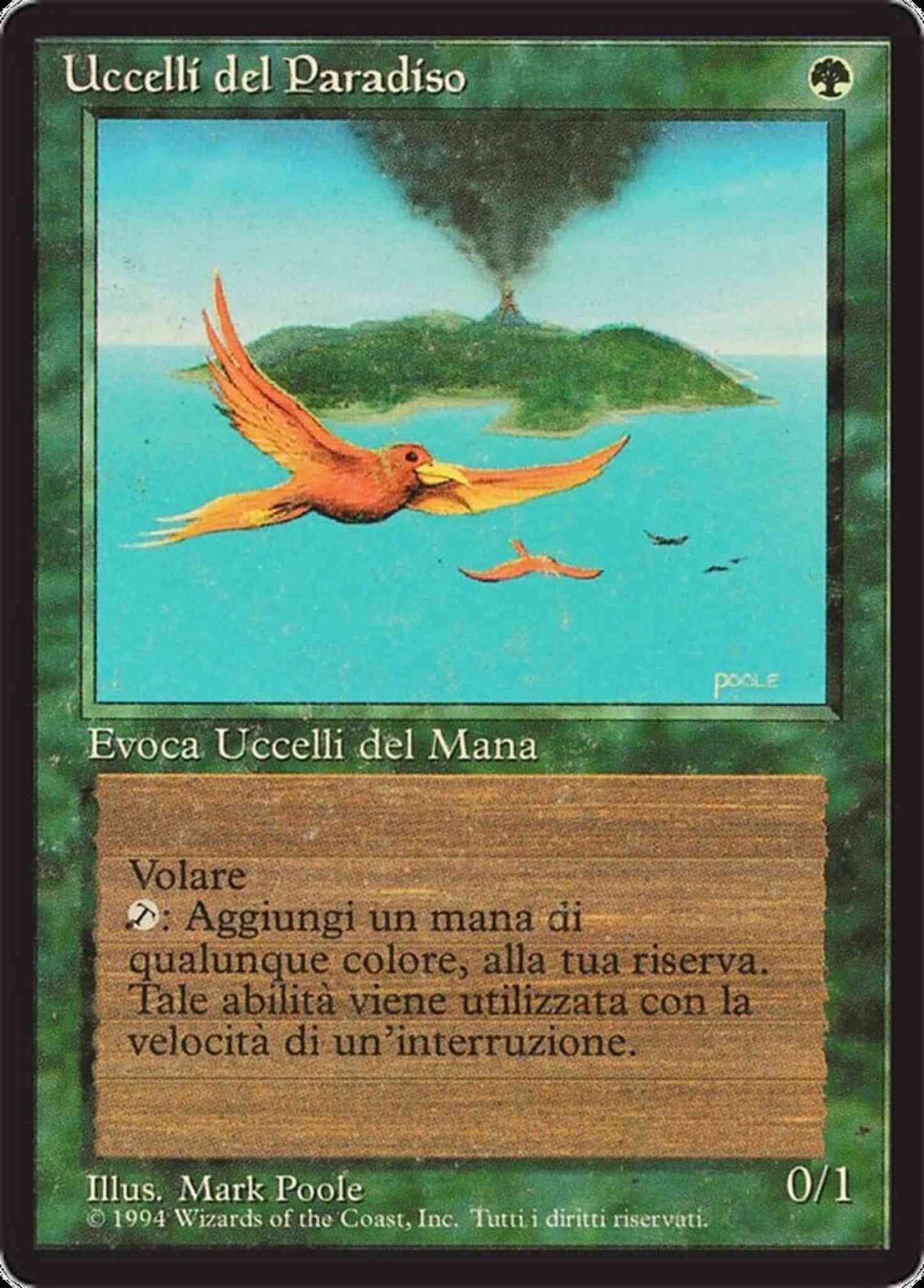 Birds of Paradise - Italian [187] [Foreign Black Border: Italian] [Non-Foil]