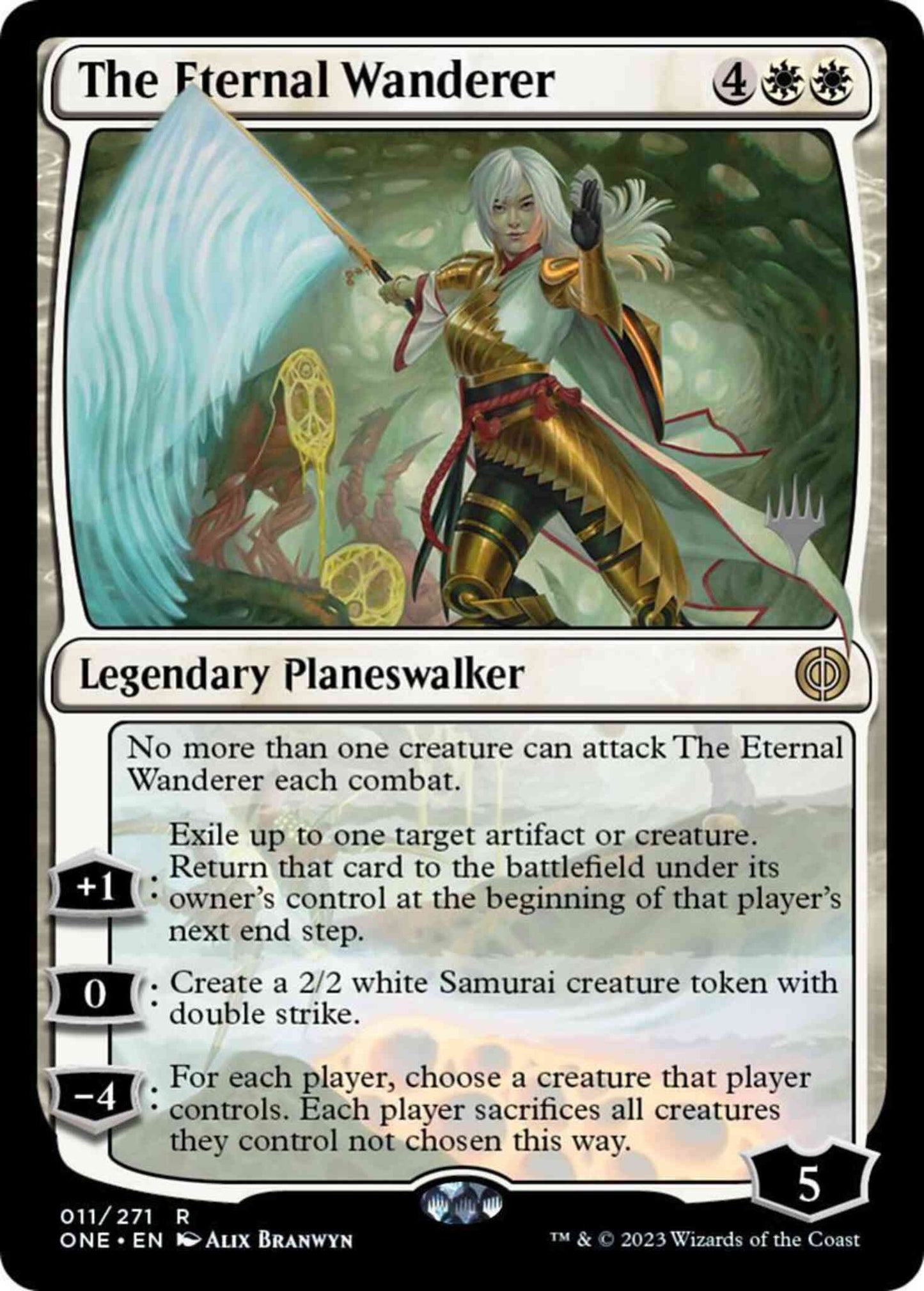 The Eternal Wanderer [11p] [Promo Pack] [Phyrexia: All Will Be One: Promos] [Non-Foil]