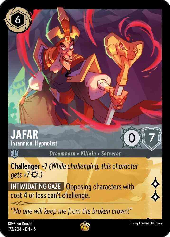 Jafar - Tyrannical Hypnotist - 172/204 [Shimmering Skies] [Non-Foil]