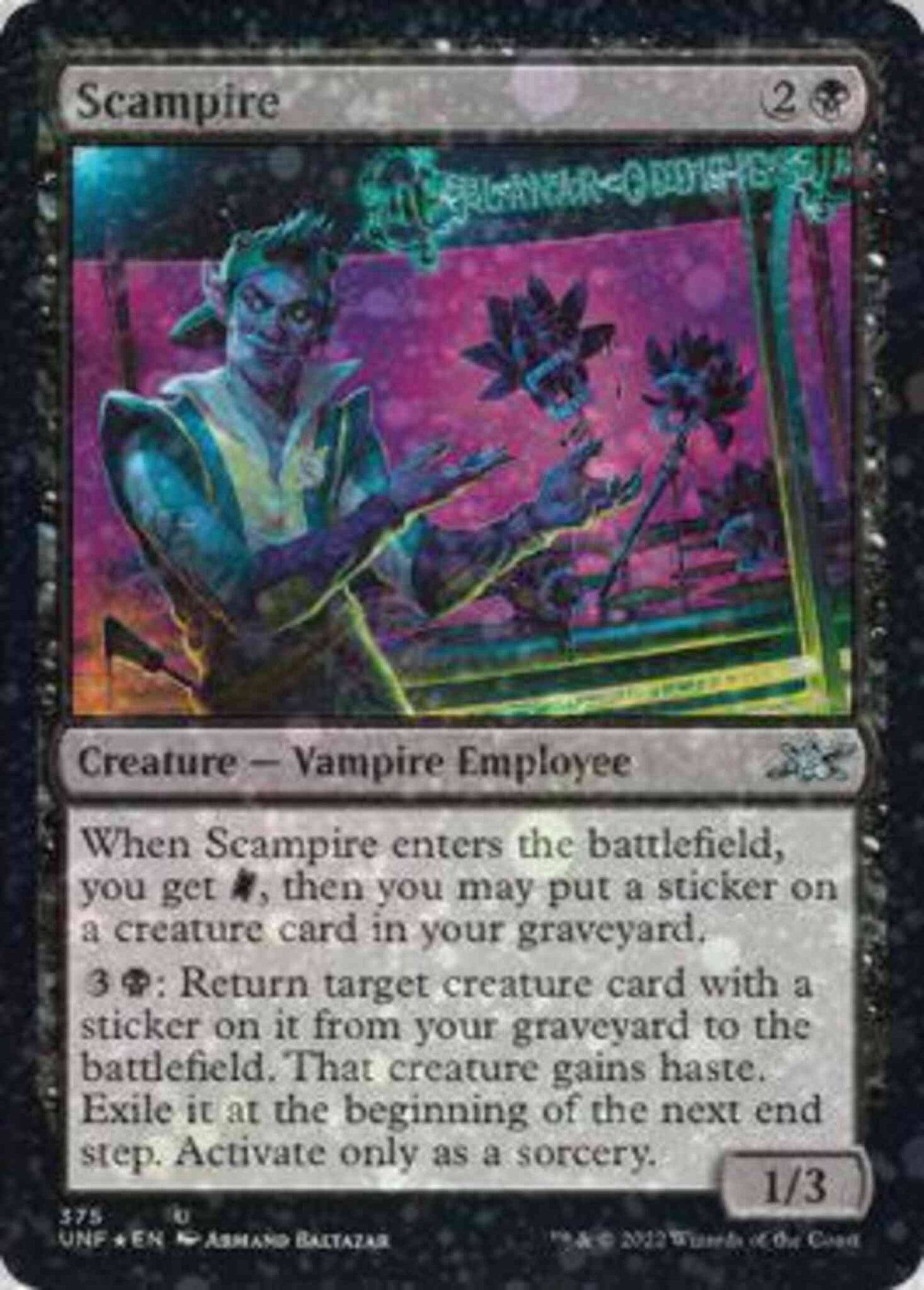 Scampire [375] [Unfinity] [Galaxy Foil]