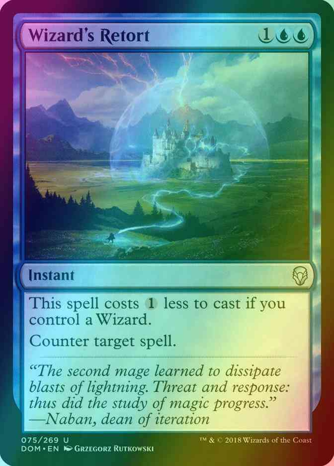 Wizard's Retort [75] [Dominaria] [Foil]