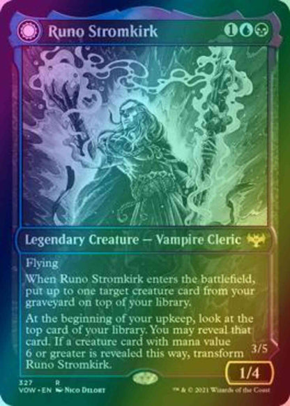 Runo Stromkirk // Krothuss, Lord of the Deep [327] [Eternal Night Showcase] [Innistrad: Crimson Vow] [Foil]