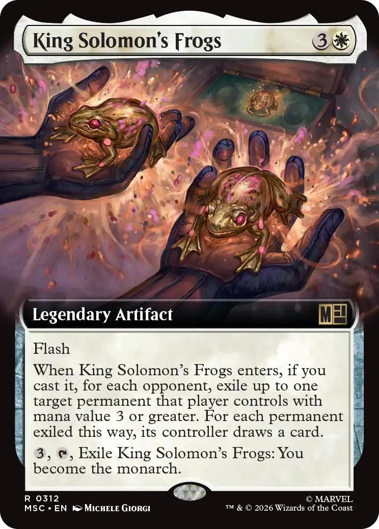 King Solomon's Frogs [312] [Extended Art] [Marvel Super Heroes: Commander] [Non-Foil]