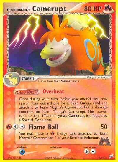 Team Magma's Camerupt - 19/95 - Rare [ex4-19] [Reverse Holo]