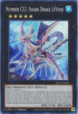 Number C32: Shark Drake LeVeiss - ROTA-EN041 - Super Rare - 1st Edition