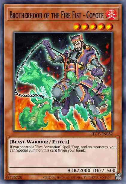 Brotherhood of the Fire Fist - Coyote - LTGY-EN082 - Secret Rare - 1st Edition