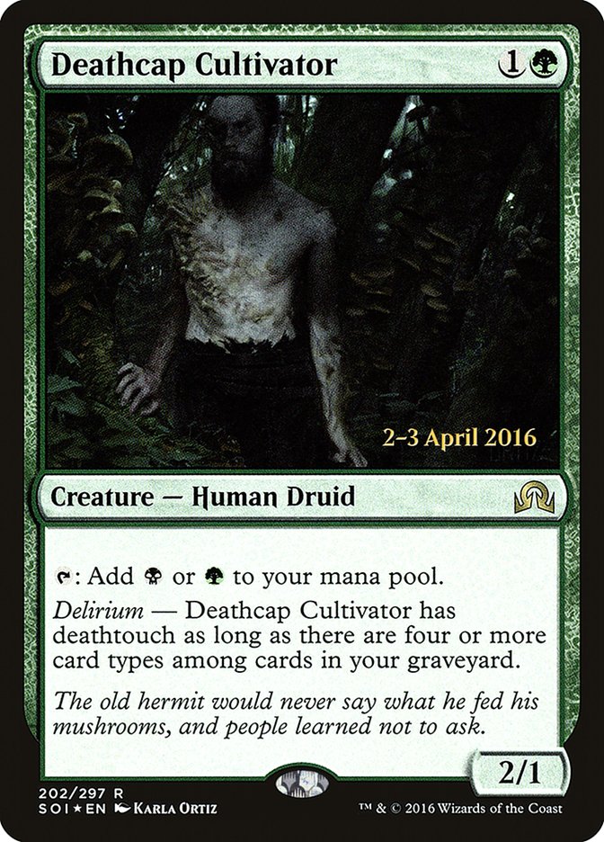 Deathcap Cultivator [202s] [Shadows over Innistrad Promos] [Foil]