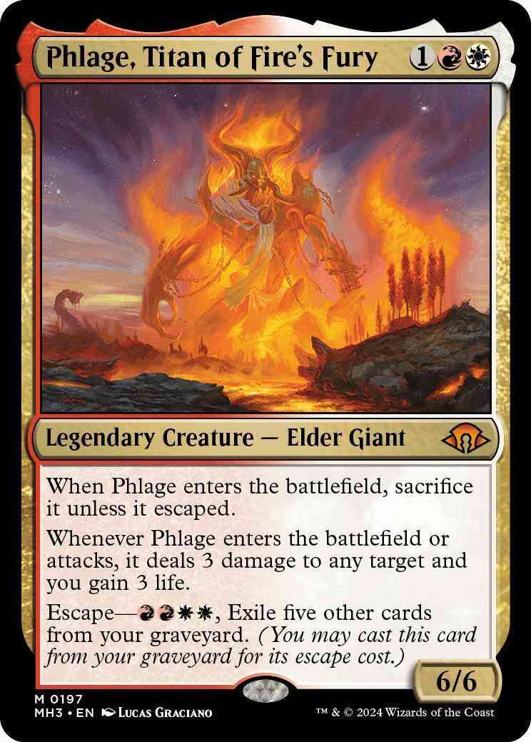Phlage, Titan of Fire's Fury [197] [Modern Horizons 3] [Non-Foil]