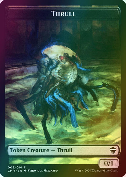 Horror Token (10) // Thrull Token (05) [Commander Legends Tokens] [Foil]
