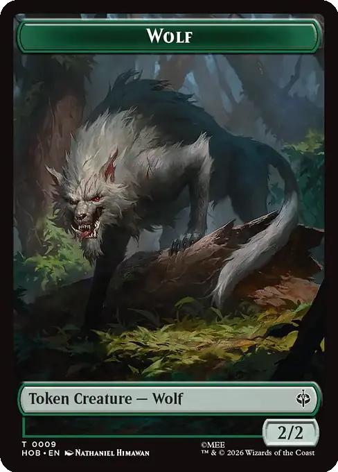 Goblin Army Token (03) // Wolf Token (09) [The Hobbit: Tokens] [Non-Foil]
