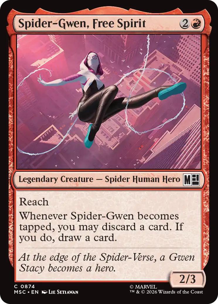 Spider-Gwen, Free Spirit [874] [Jumpstart] [Marvel Super Heroes: Commander] [Non-Foil]