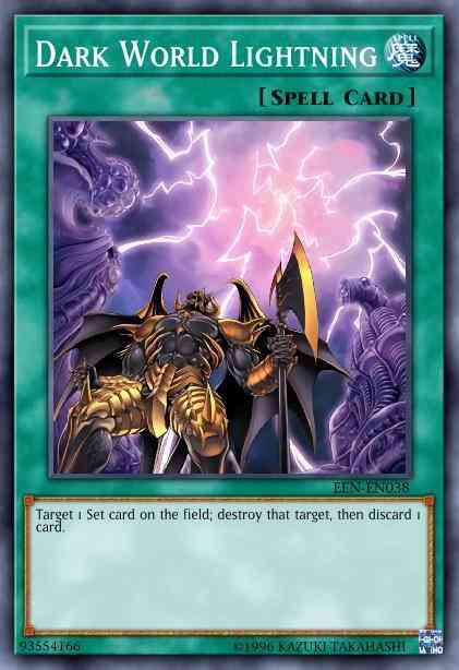 Dark World Lightning - DR04-EN098 - Rare - Unlimited