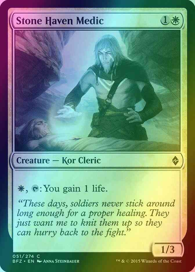 Stone Haven Medic [51] [Battle for Zendikar] [Foil]