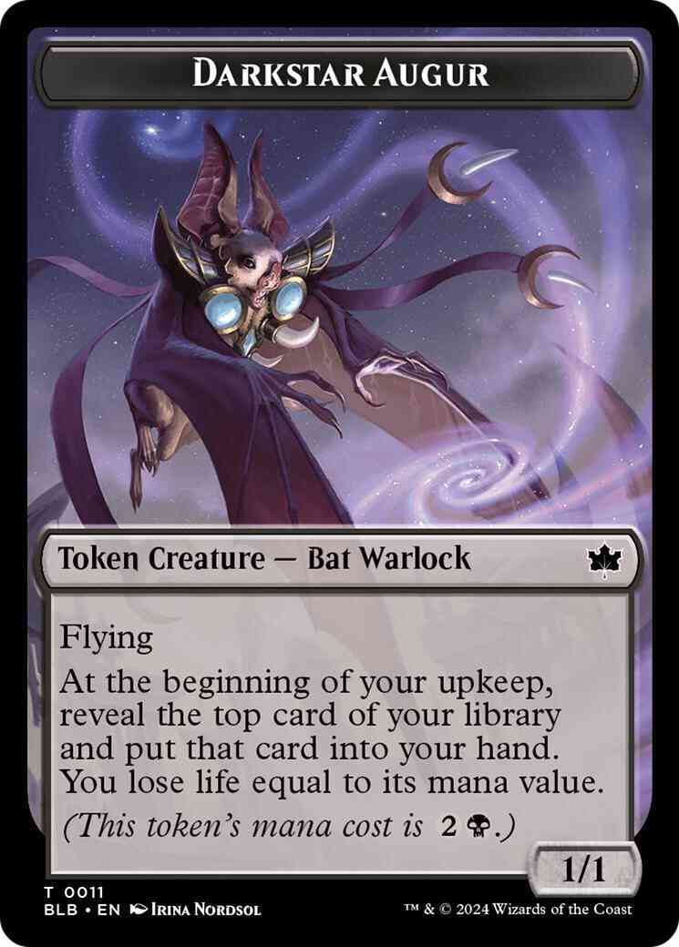 Darkstar Augur Token [11] [Bloomburrow: Tokens] [Non-Foil]