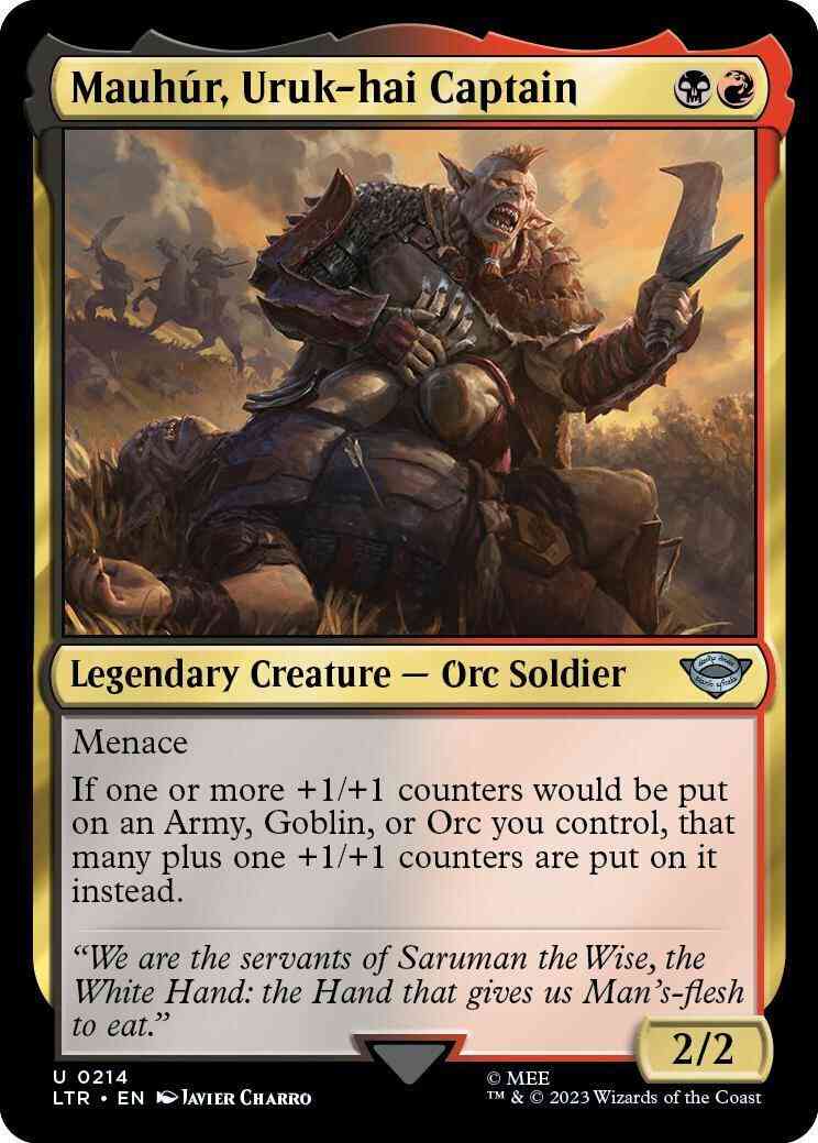 Mauhúr, Uruk-hai Captain [214] [The Lord of the Rings: Tales of Middle-earth] [Non-Foil]
