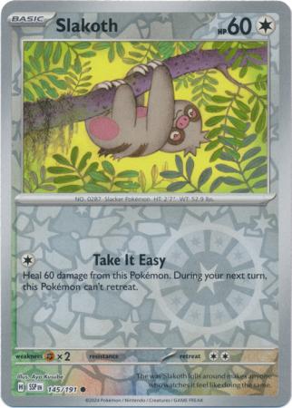 Slakoth - 145/191 - Common [sv08-145] [Reverse Holo]