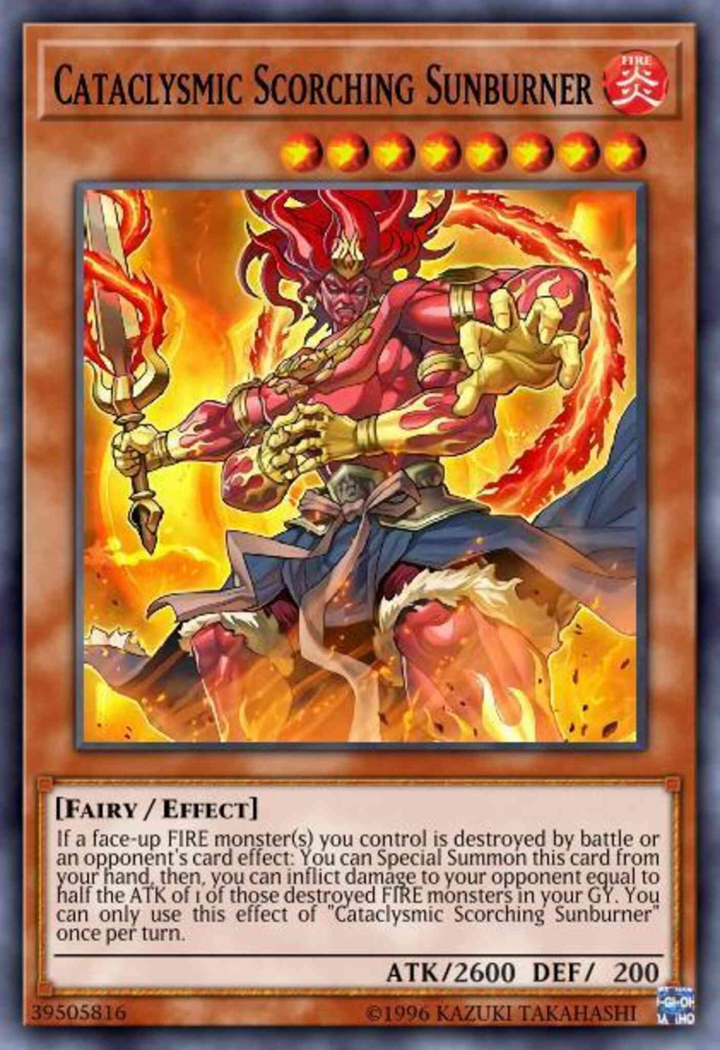 Cataclysmic Scorching Sunburner - SAST-EN028 - Common - 1st Edition
