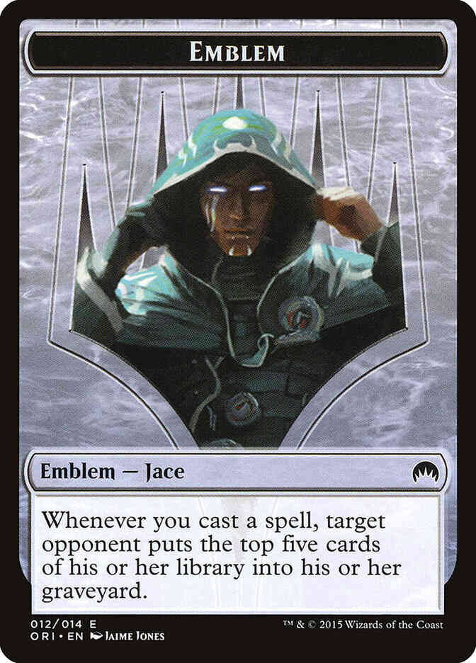 Jace, Telepath Unbound Emblem [12] [Magic Origins Tokens] [Non-Foil]