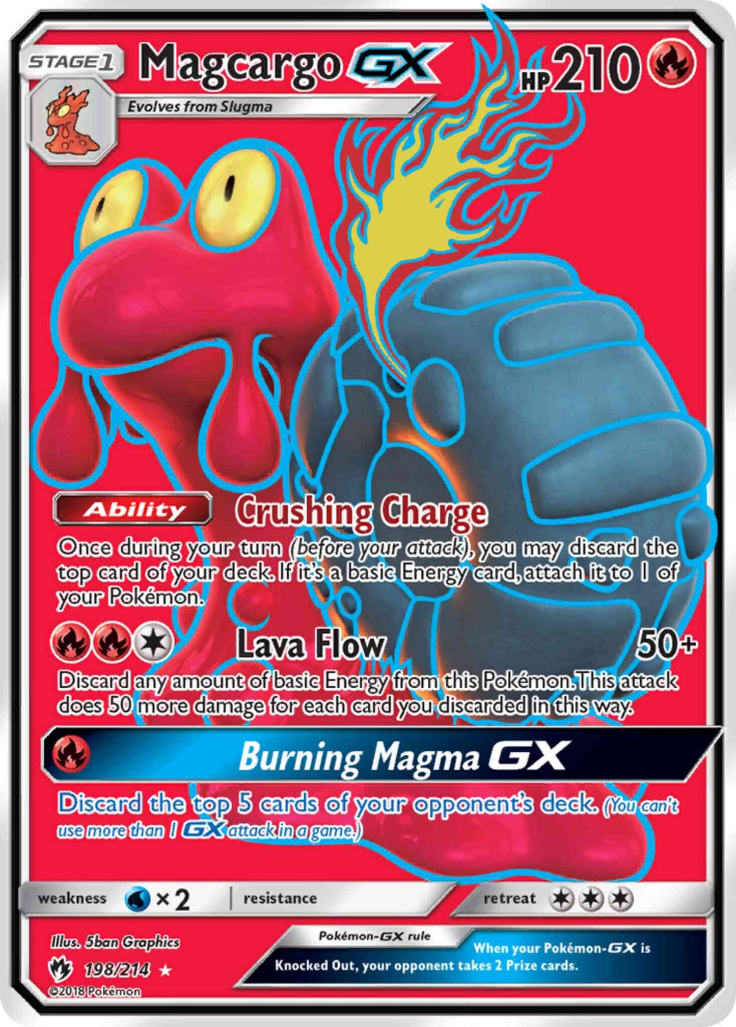Magcargo-GX - 198/214 - Rare Ultra [sm8-198] [Ultra]