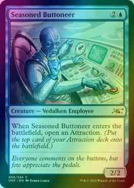 Seasoned Buttoneer [58] [Unfinity] [Foil]
