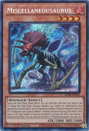 Miscellaneousaurus - RA04-EN022 - Secret Rare - 1st Edition