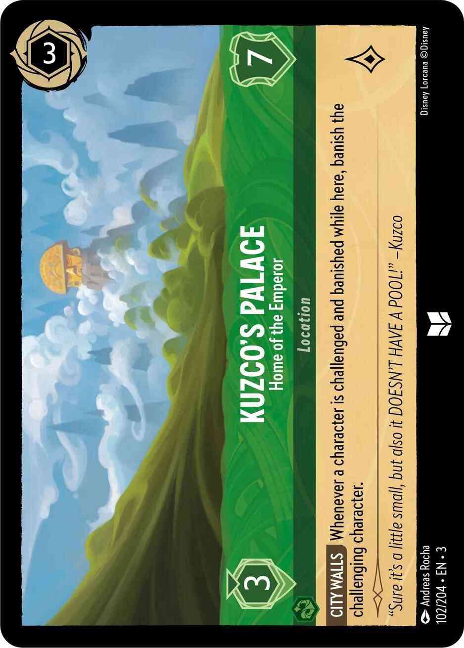 Kuzco's Palace - Home of the Emperor - 102/204 [Into the Inklands] [Non-Foil]