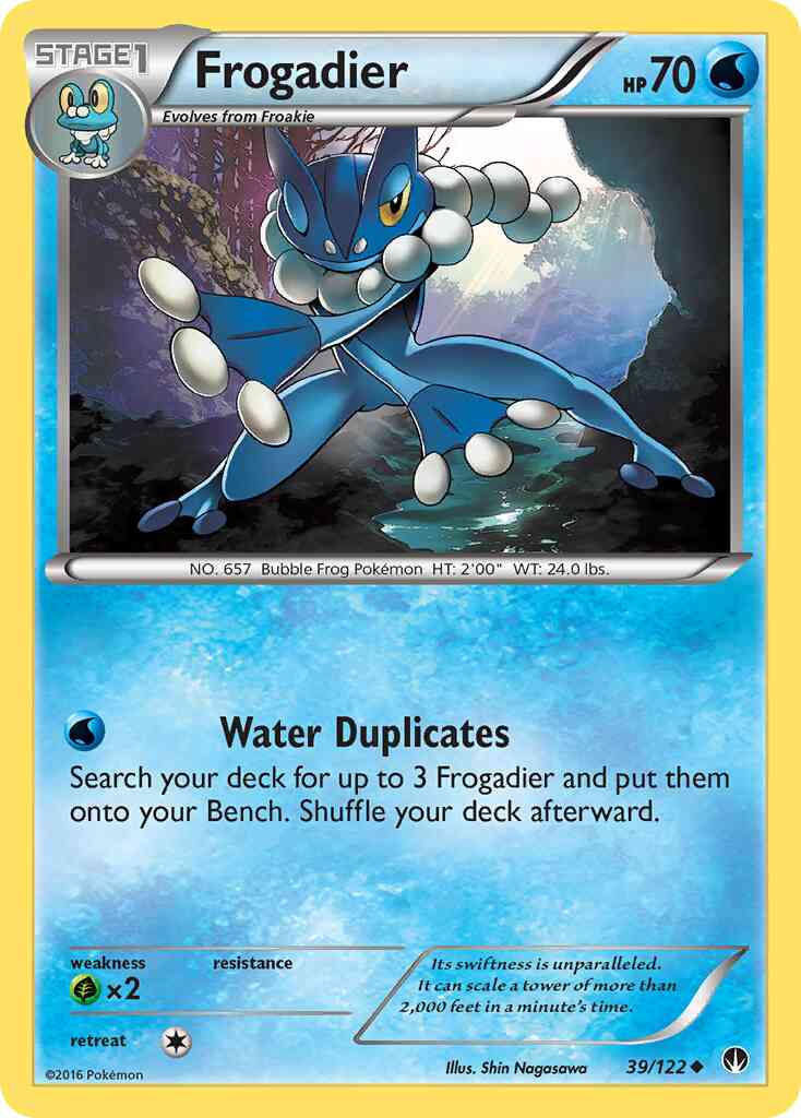 Frogadier - 39/122 - Uncommon [xy9-39] [Reverse Holo]