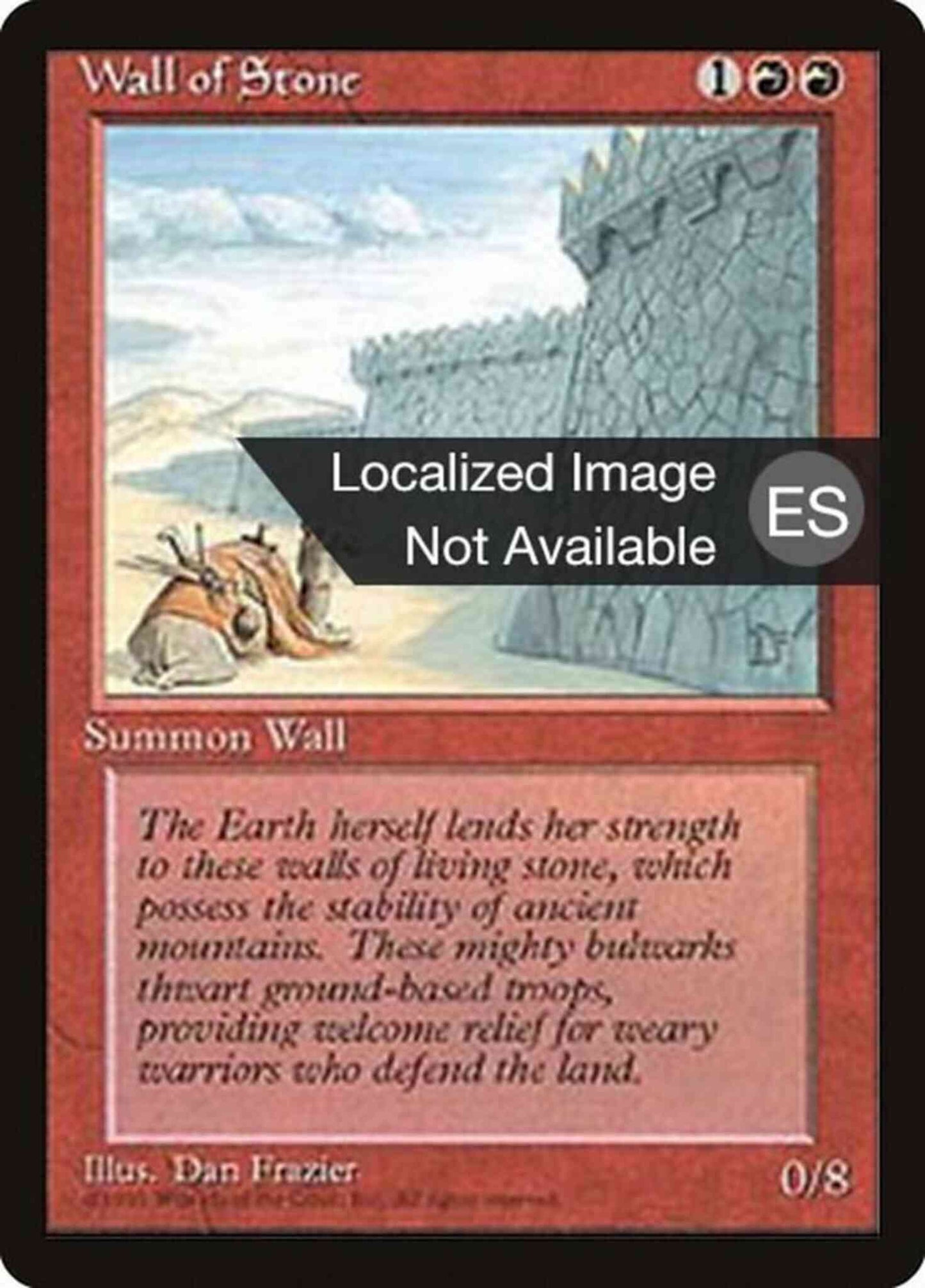 Wall of Stone - Portuguese [231] [Fourth Edition Black Border: Portuguese] [Non-Foil]