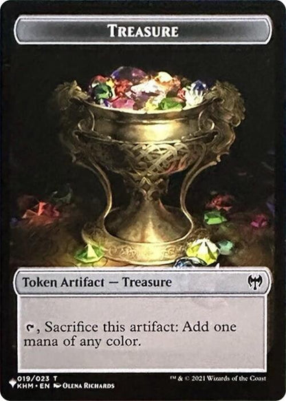Egg Token (08) // Treasure Token (19) [DMC/KHM Set Symbol] [The List: Tokens] [Non-Foil]