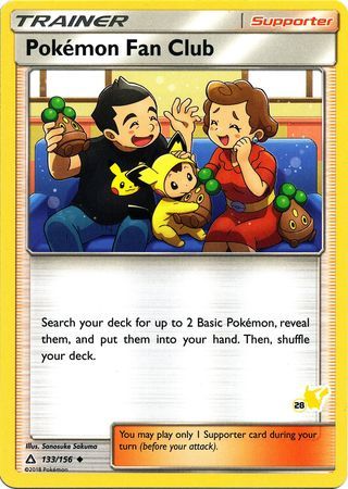 Pokémon Fan Club - 133/156 - Uncommon - Pikachu Stamp [BA01-28] [Non-Holo]