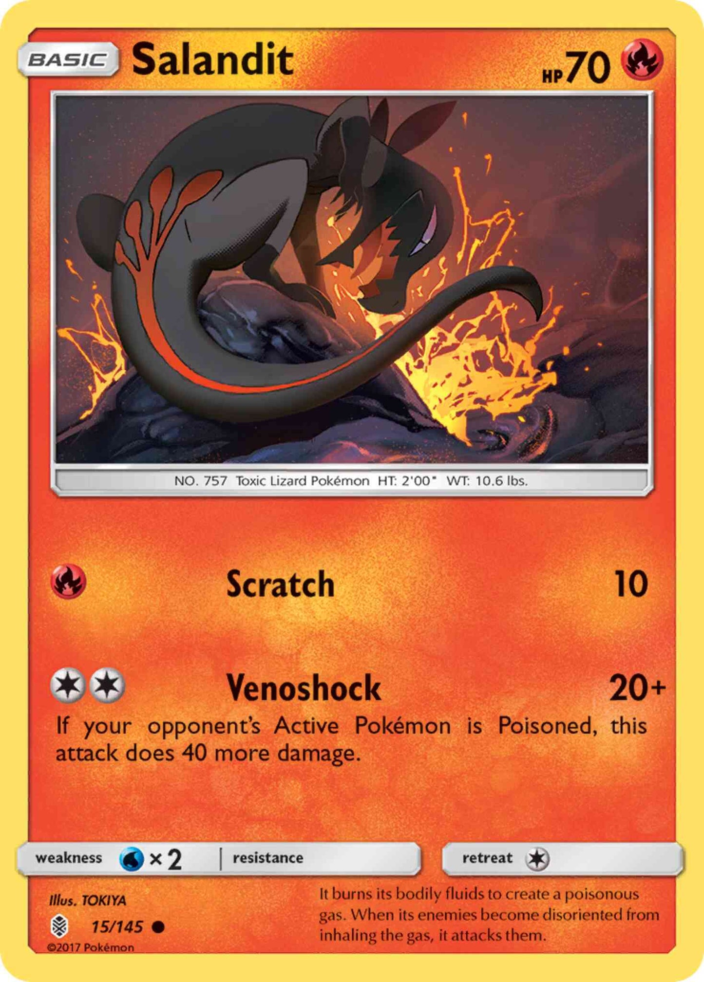 Salandit - 15/145 - Common [sm2-15] [Non-Holo]