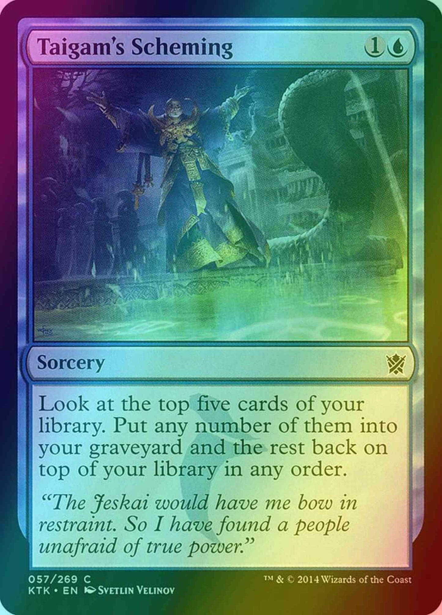 Taigam's Scheming [57] [Khans Of Tarkir] [Foil]