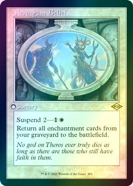 Resurgent Belief [385] [Retro Frame] [Modern Horizons 2] [Etched Foil]