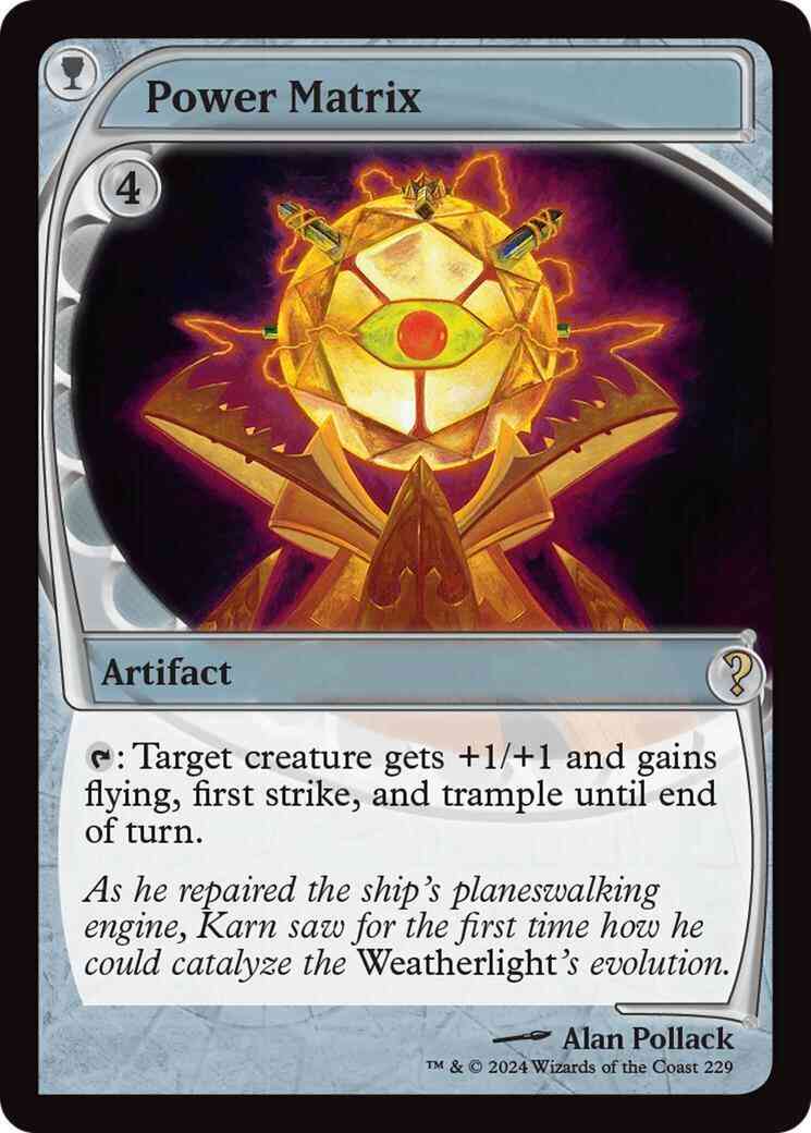 Power Matrix [229] [Future Frame] [Mystery Booster 2] [Foil]