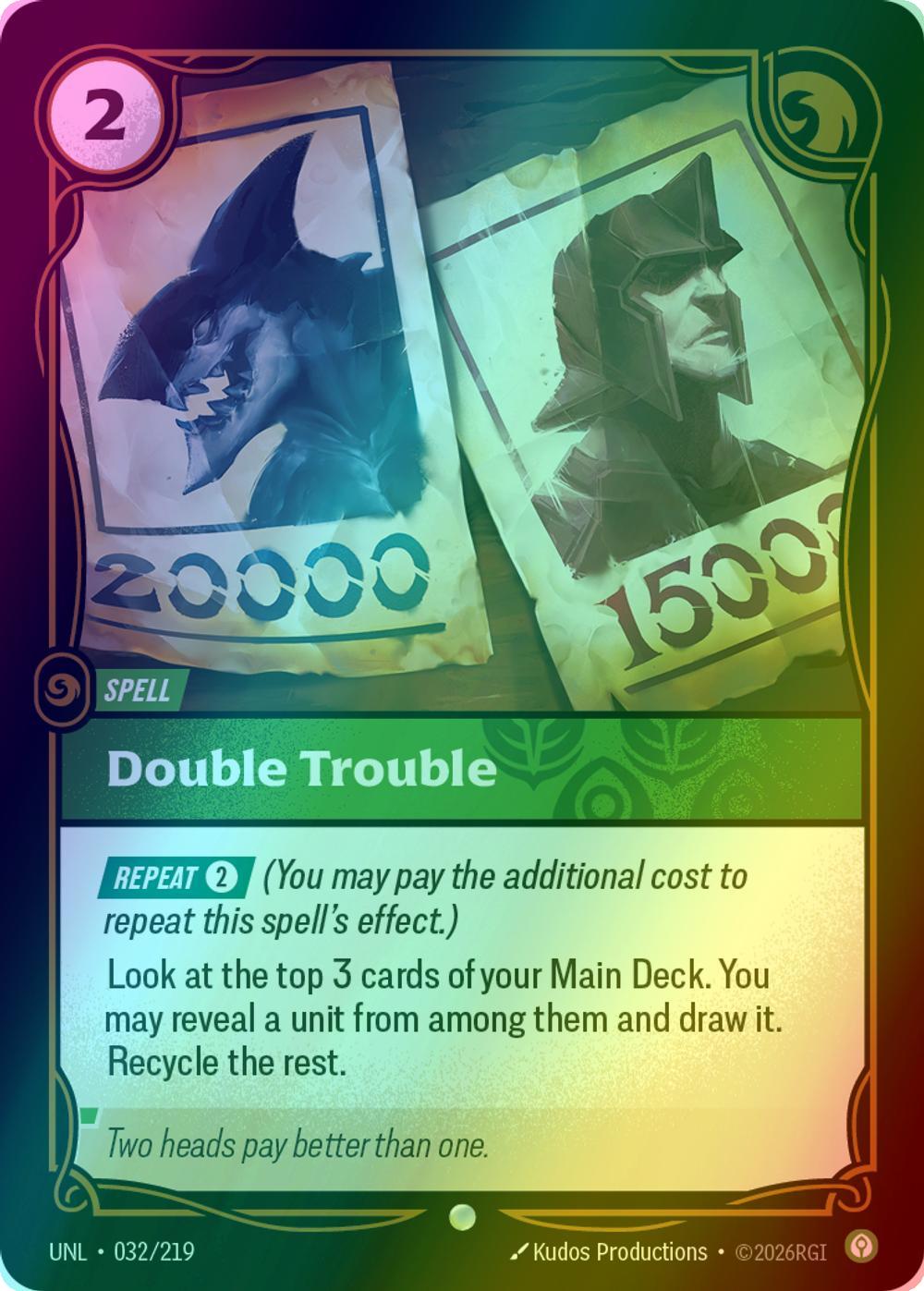 Double Trouble - 032/219 [Unleashed] [Foil]