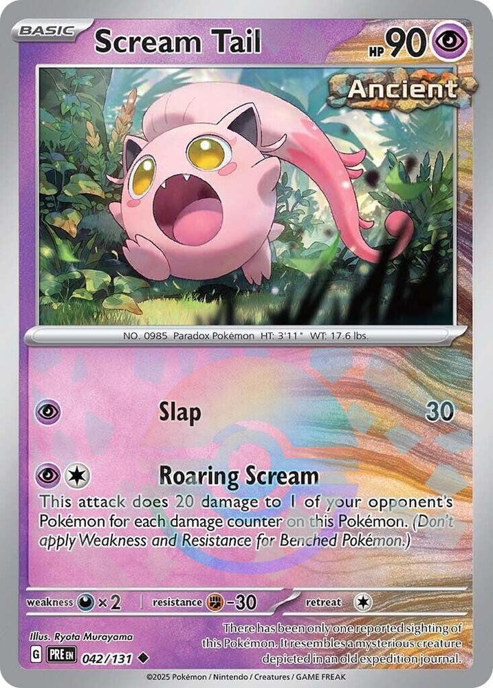 Scream Tail - Poké Ball Pattern - 042/131 - Uncommon [sv085-042] [Reverse Holo]