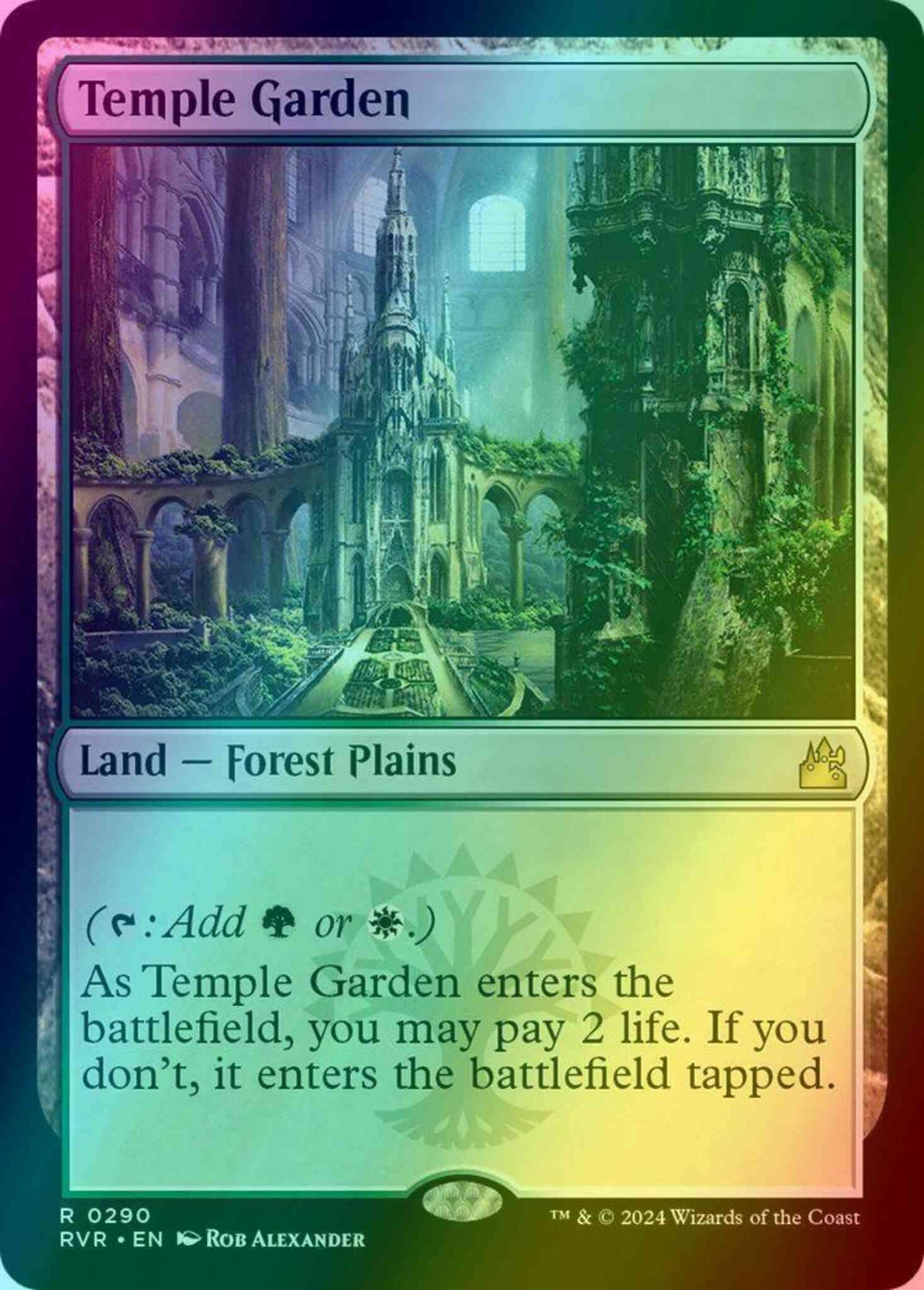 Temple Garden [290] [Ravnica Remastered] [Foil]