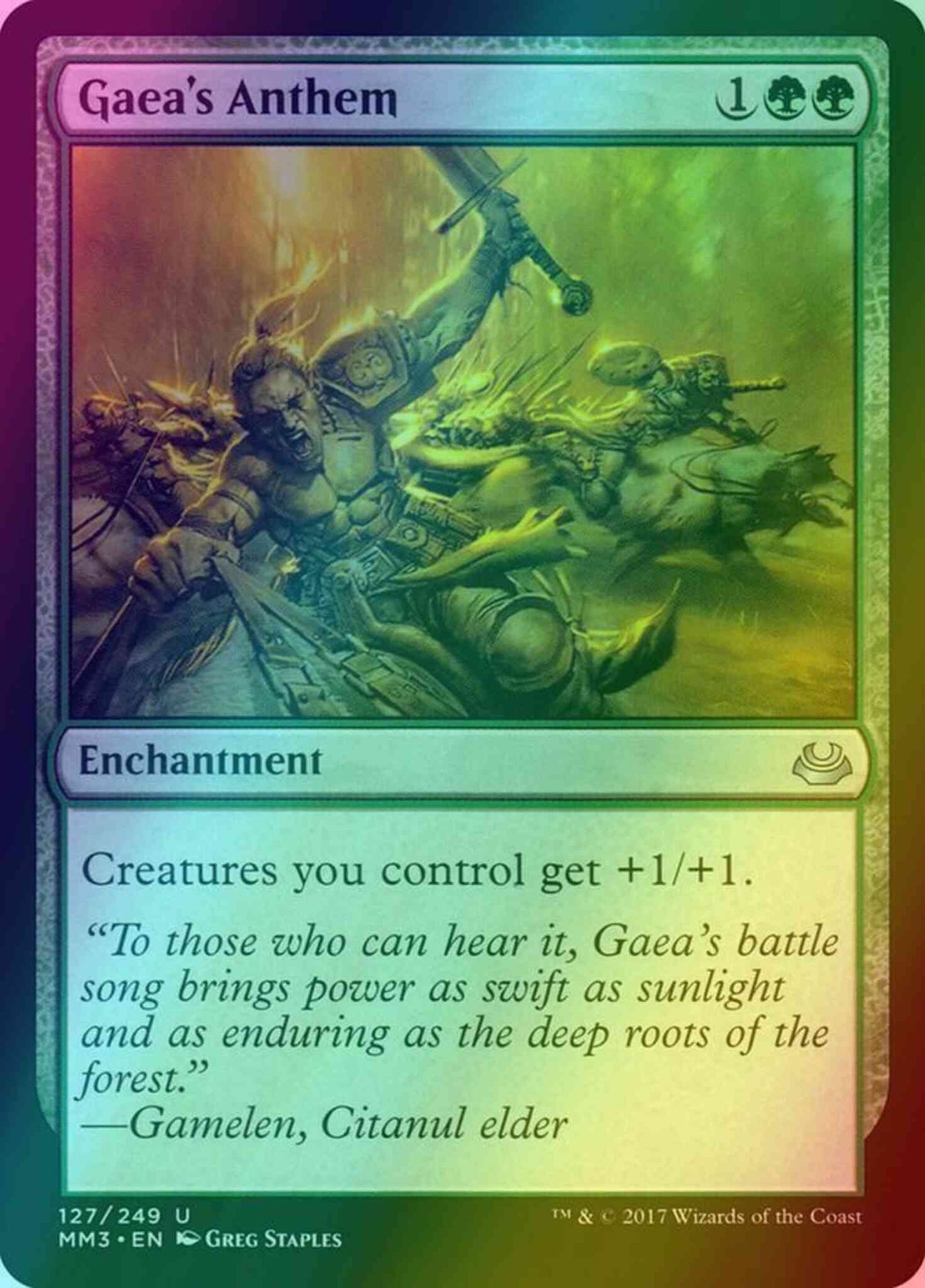Gaea's Anthem [127] [Modern Masters 2017] [Foil]