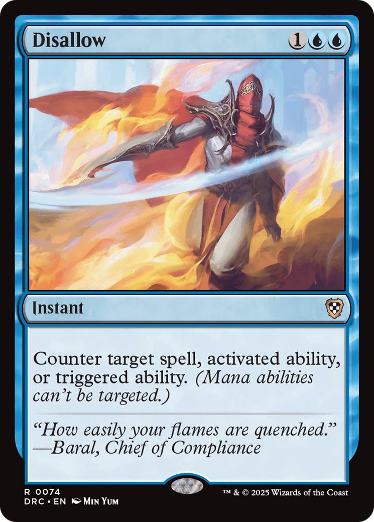 Disallow [74] [Aetherdrift: Commander] [Non-Foil]