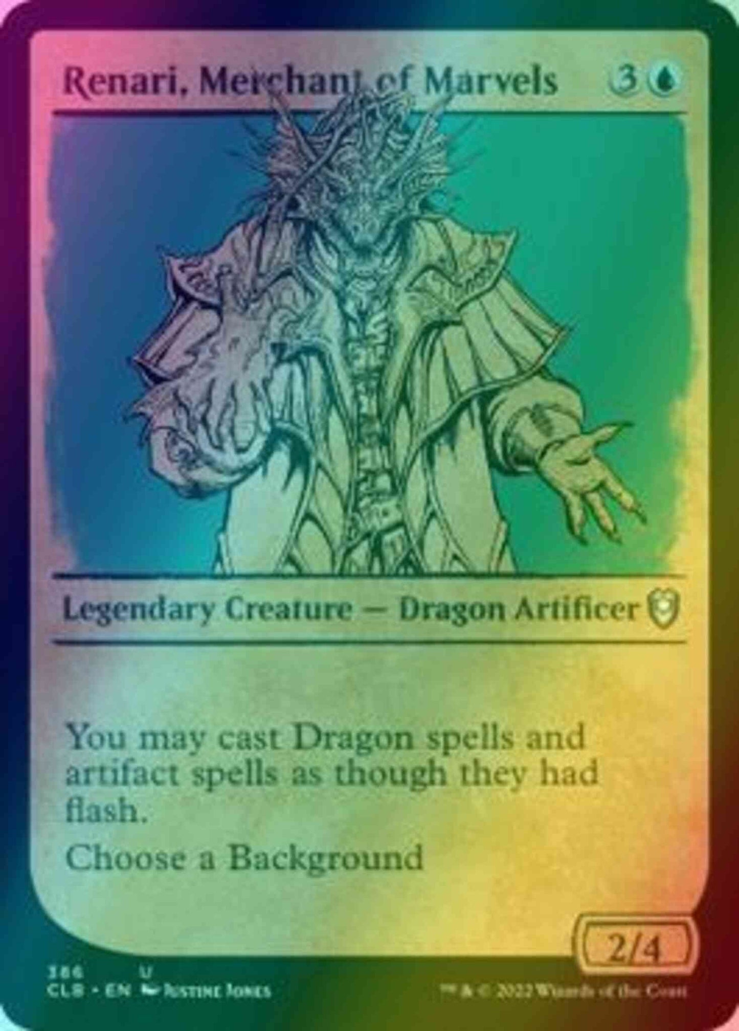 Renari, Merchant of Marvels [386] [Rulebook Showcase] [Commander Legends: Battle for Baldur's Gate] [Foil]