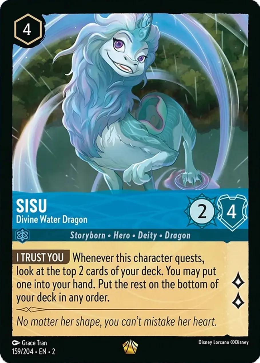 Sisu - Divine Water Dragon - 159/204 [Rise Of The Floodborn] [Cold Foil]