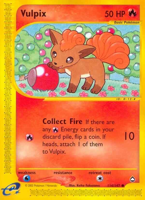Vulpix - 116/147 - Common [ecard2-116] [Reverse Holo]