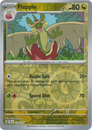 Flapple - 139/191 - Uncommon [sv08-139] [Reverse Holo]