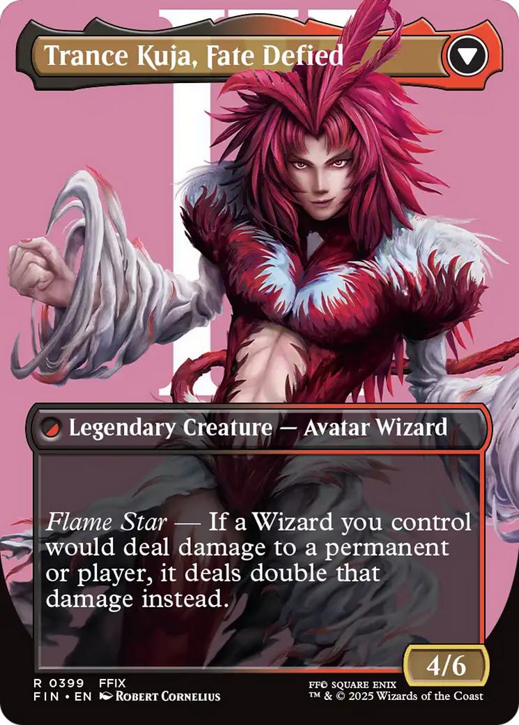 Kuja, Genome Sorcerer // Trance Kuja, Fate Defied [399] [Borderless] [Character] [FINAL FANTASY] [Non-Foil]