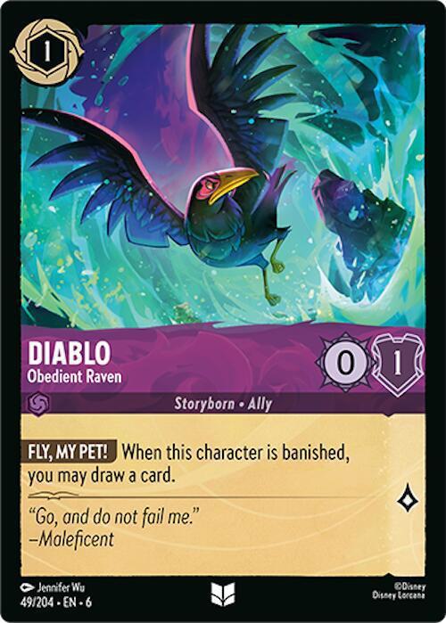 Diablo - Obedient Raven - 49/204 [Azurite Sea] [Non-Foil]