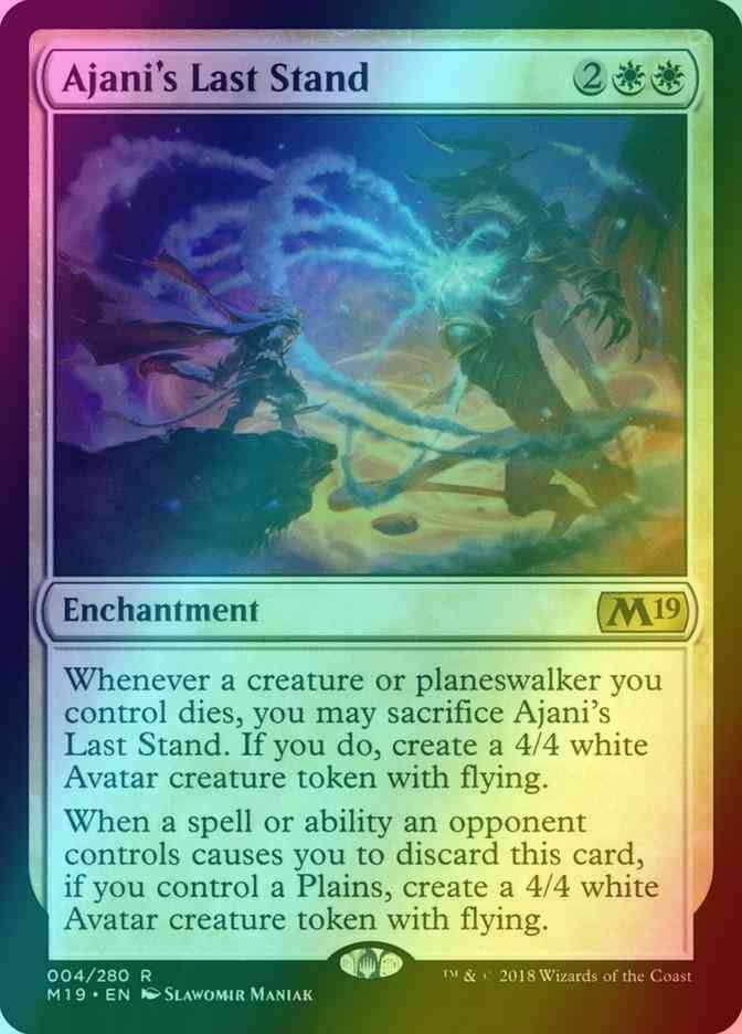 Ajani's Last Stand [4] [Core Set 2019] [Foil]
